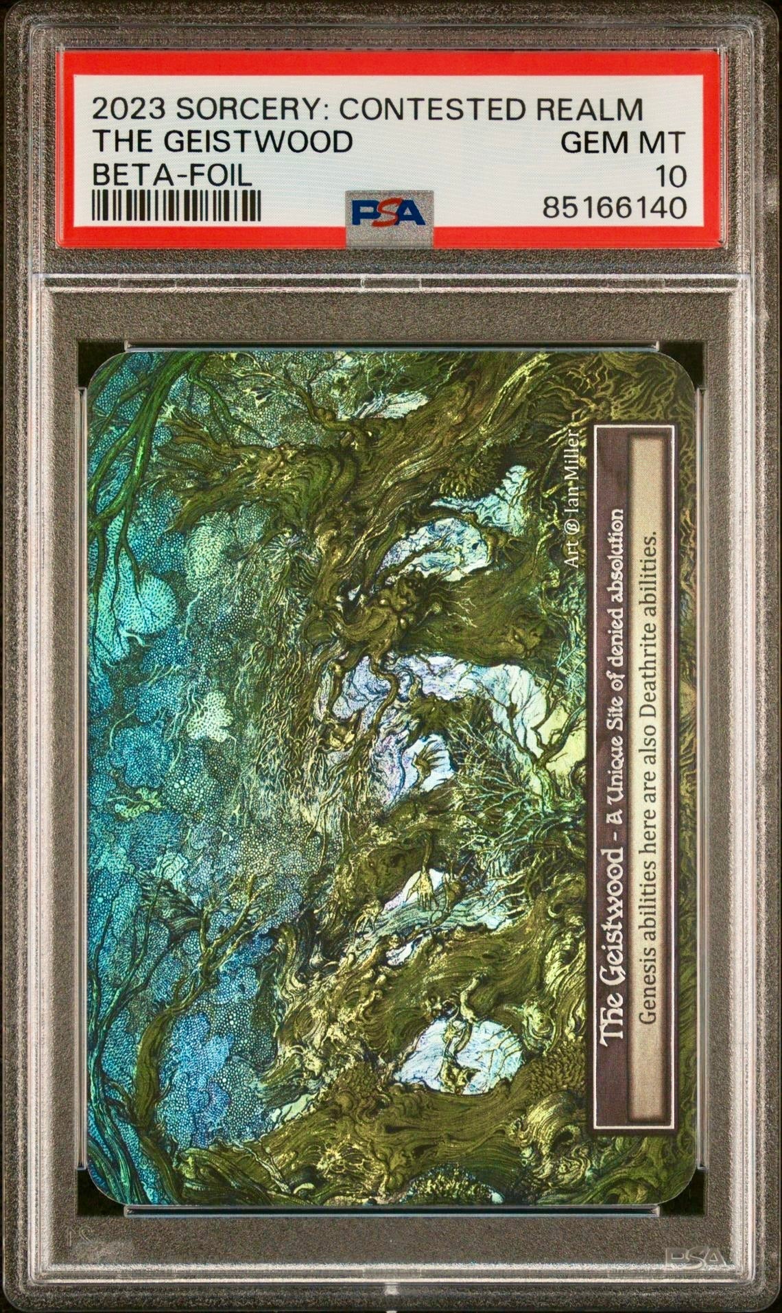 Sorcery Contested Realm The Geistwood Beta Foil PSA 10